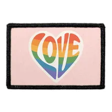 Pull Patch Pride Heart patch med velcro hjerte