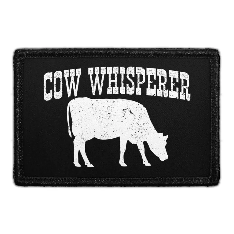 Pull Patch Cow Whisperer patch med velcro 76 mm