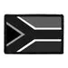 Pull Patch South Africa Flag patch sort-hvid velcro