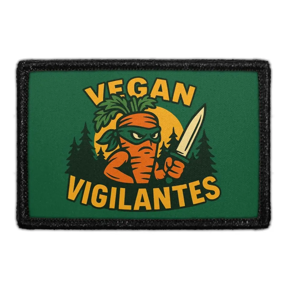 Pull Patch Vegan Vigilantes lap velcro 7,6x5 cm