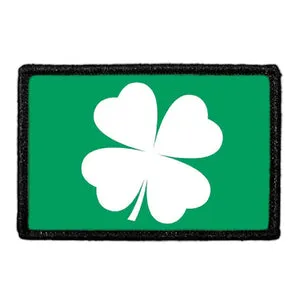 Pull Patch Four Leaf Clover patch hvid