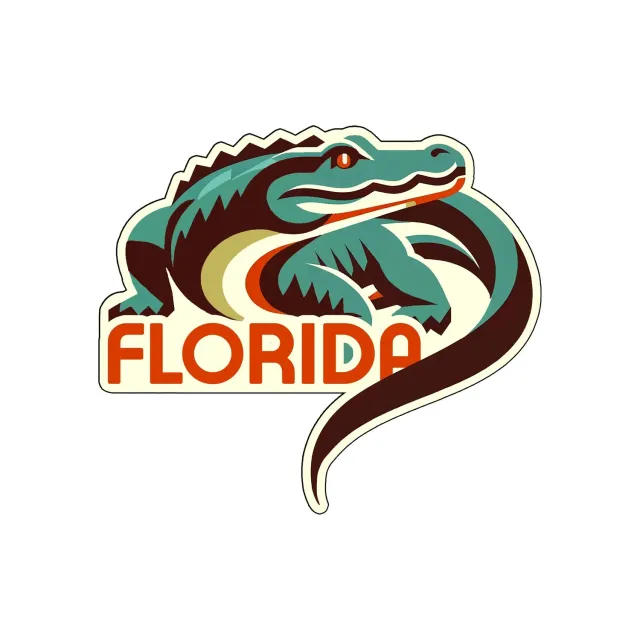 Vagabond Heart Florida klistermærke USA motiv