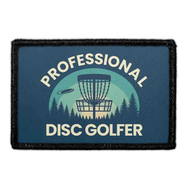 Pull Patch Professional Disc Golfer patch velcro turnering