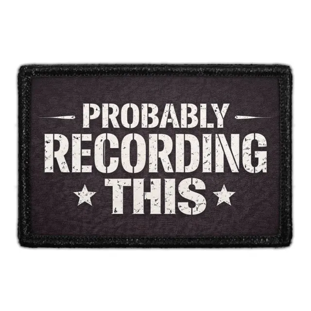 Pull Patch Probably Recording This patch med velcro politi