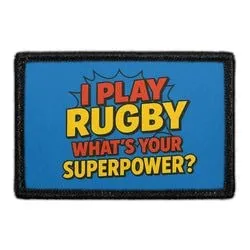 Pull Patch I Play Rugby patch velcro 3x2 sport