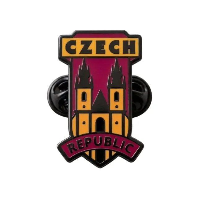 Vagabond Heart Czech Republic pin hård emalje