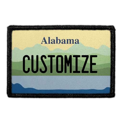 Pull Patch Utah License Plate patch nummerplade tilpasbar