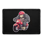 Pull Patch Gorilla On A Motorcycle patch 76x51 mm velcro