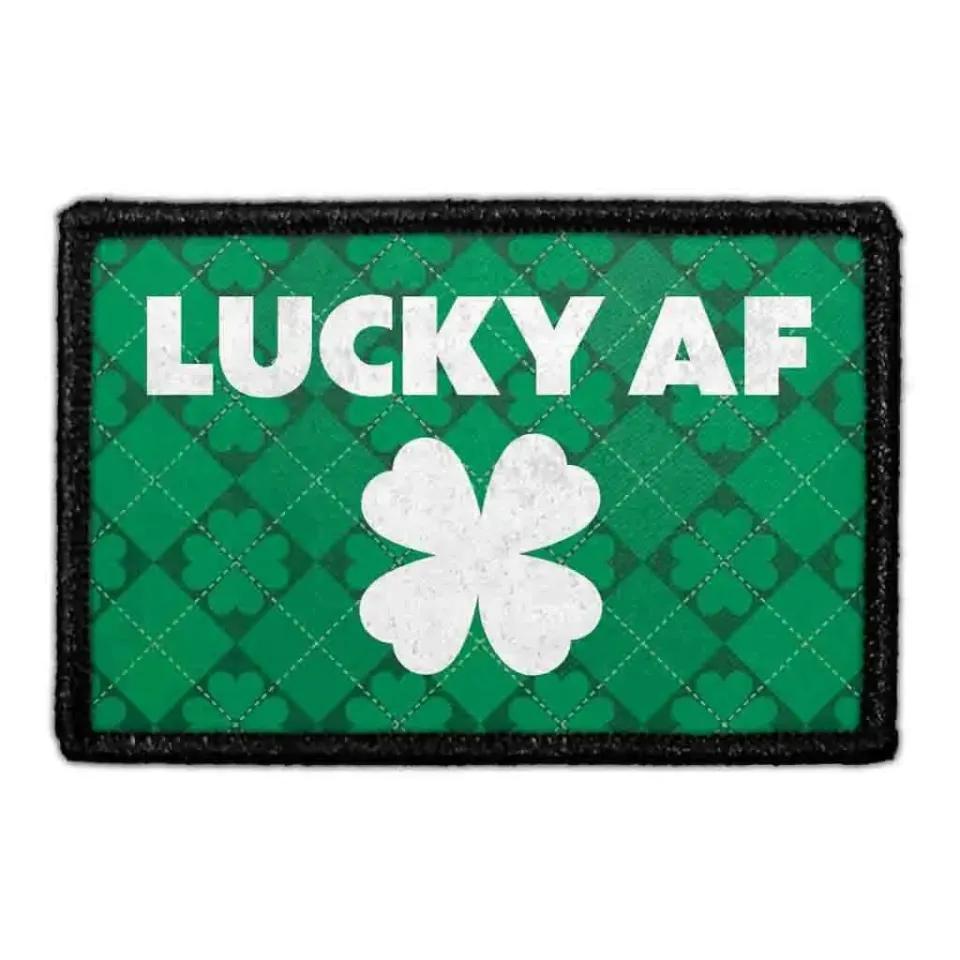 Pull Patch Lucky AF patch med velcro sort