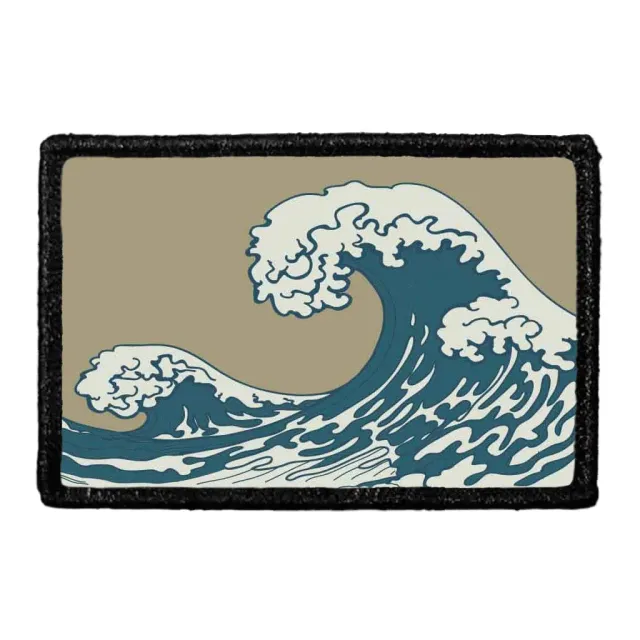 Pull Patch Coastal Wave patch med velcro kystmotiv