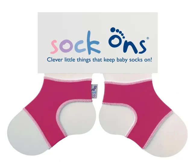 Sock Ons 6-12 mdr strømpeholder hvid klassisk