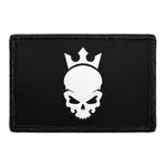 Pull Patch Skull With Crown patch med velcro krone