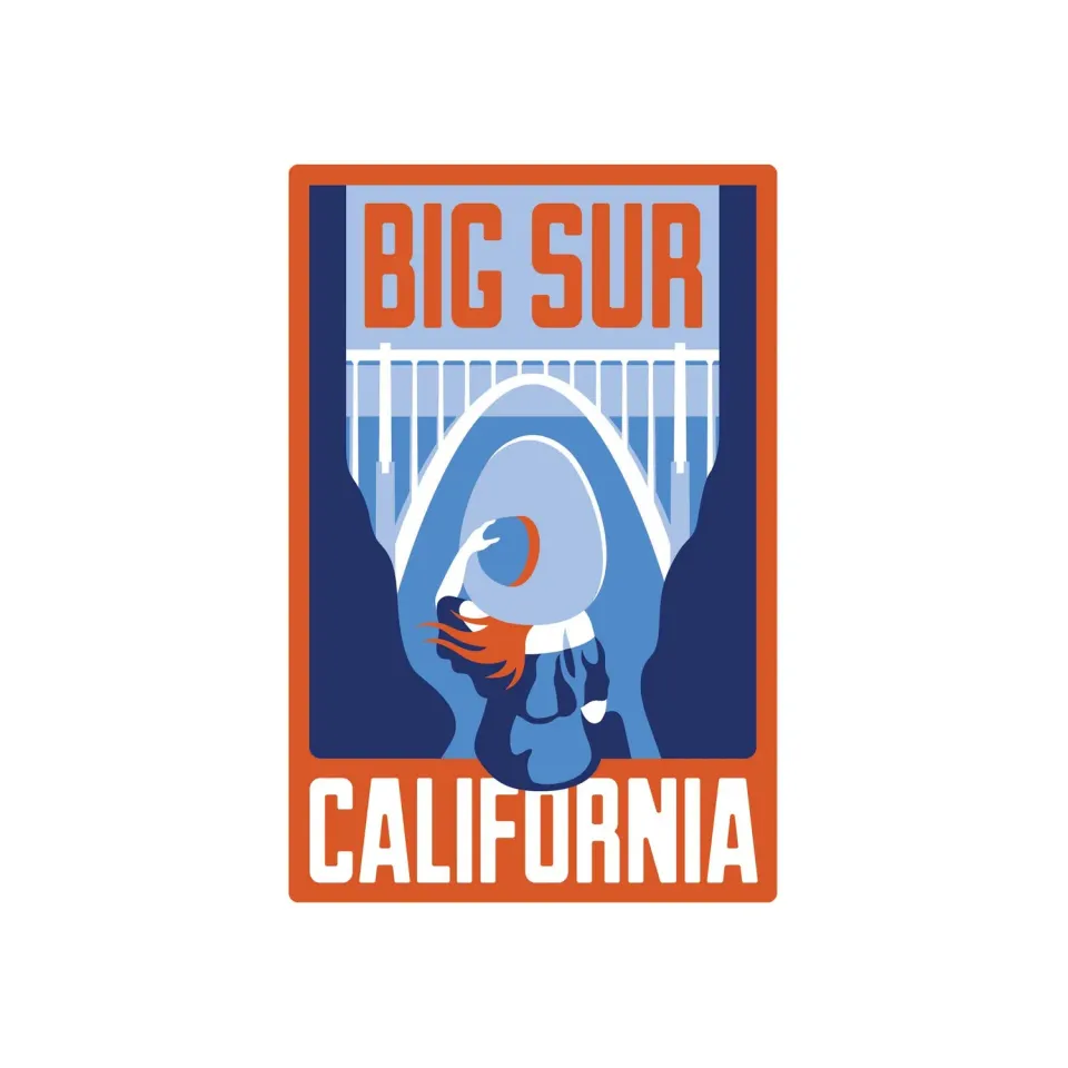 Vagabond Heart Big Sur klistermærke vejrbestandig