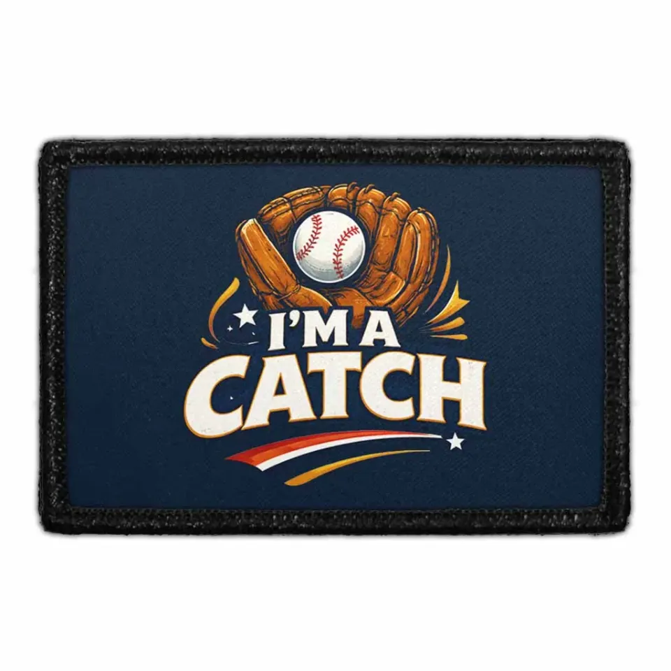 Pull Patch I'm A Catch patch med velcro baseball