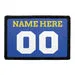 Pull Patch Jersey Blue/Yellow/White patch med egen tekst