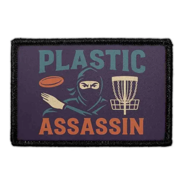Pull Patch Plastic Assassin patch med velcro 76x51 mm