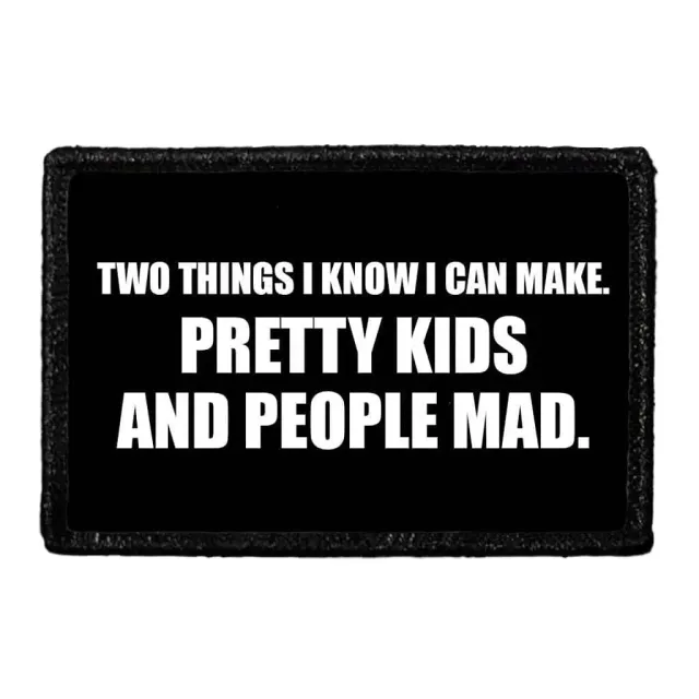 Pull Patch Pretty Kids And People Mad patch med velcro sjov