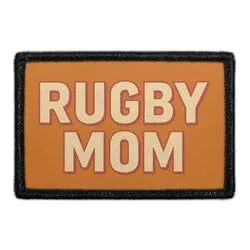 Pull Patch Rugby Mom patch 3x2 velcro