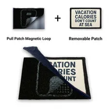 Pull Patch Vacation Calories patch magnet + velcro