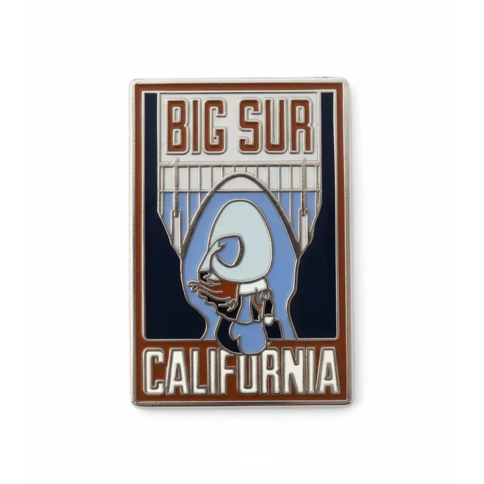 Vagabond Heart Big Sur emaljepin 2,5 cm hård emalje