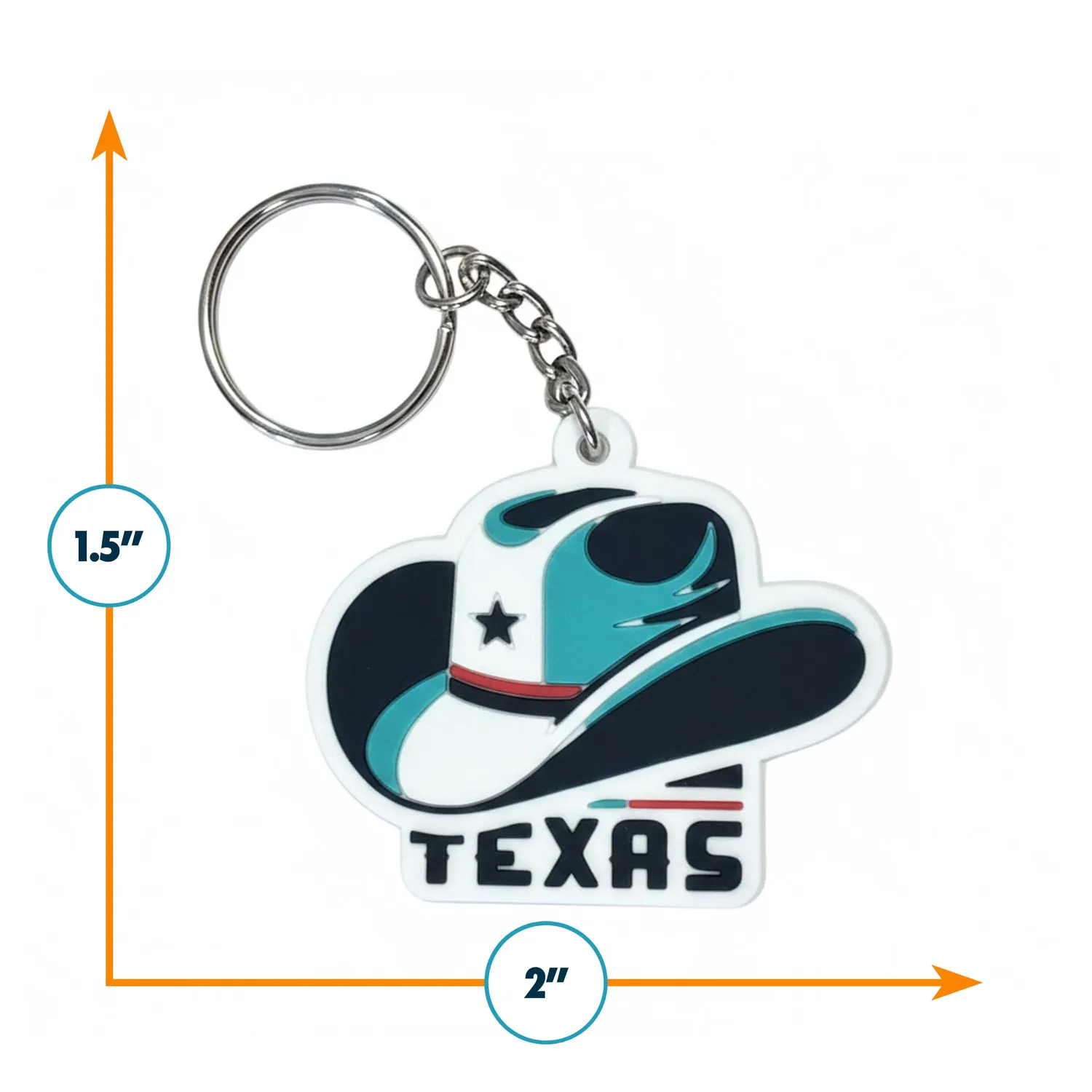 Vagabond Heart Texas nøglevedhæng broderet