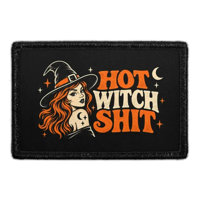 Pull Patch Hot Witch Shit patch med velcro