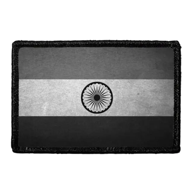 Pull Patch India Flag patch sort hvid distressed