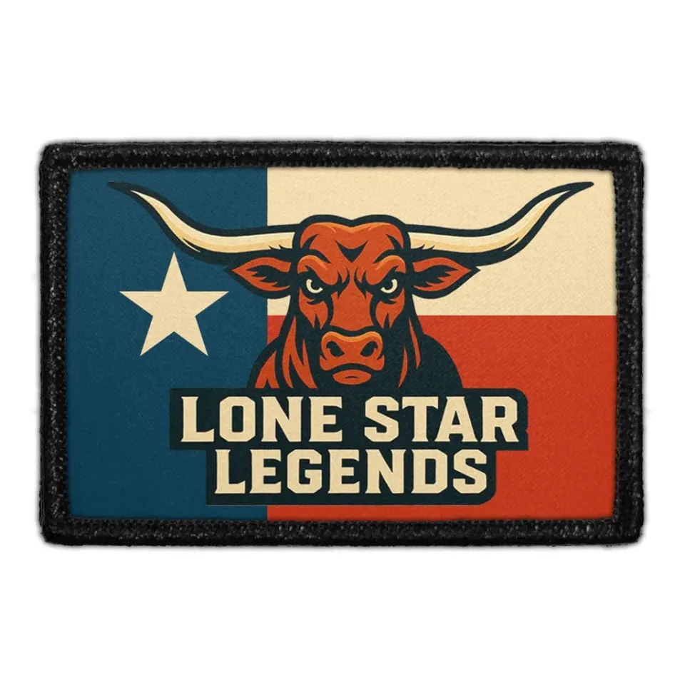 Pull Patch Lone Star Legends patch med velcro 7,6x5 cm