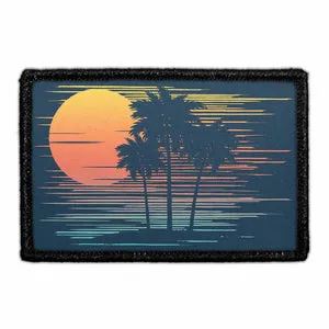 Pull Patch Palm Tree Vibes patch med velcro palmemotiv