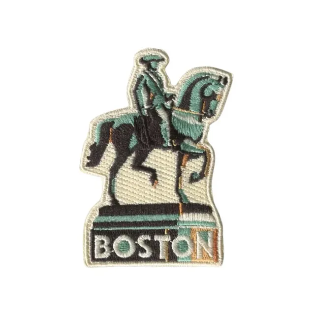 Vagabond Heart Boston strygemærke 76x51 mm bymotiv