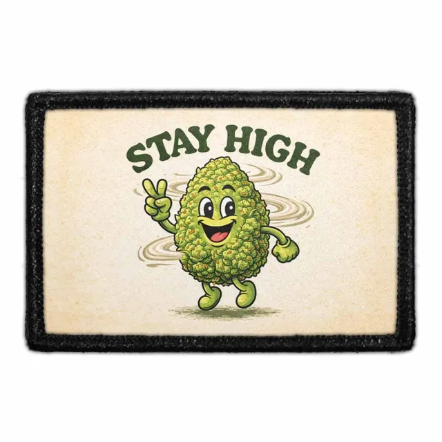 Pull Patch Stay High Bud patch med velcro cannabis
