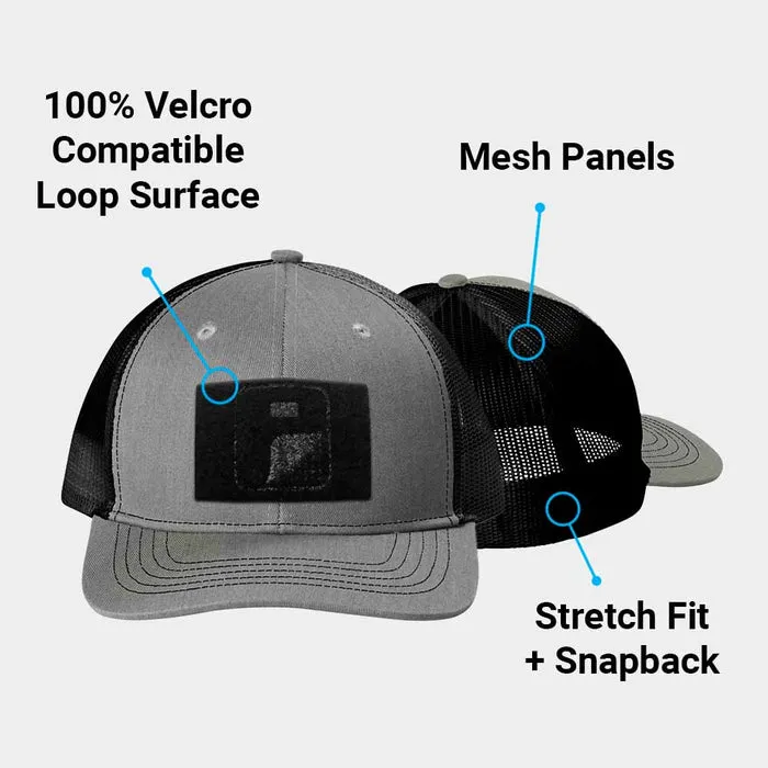 Pull Patch Youth Trucker Curved Bill børnekasket grå/sort