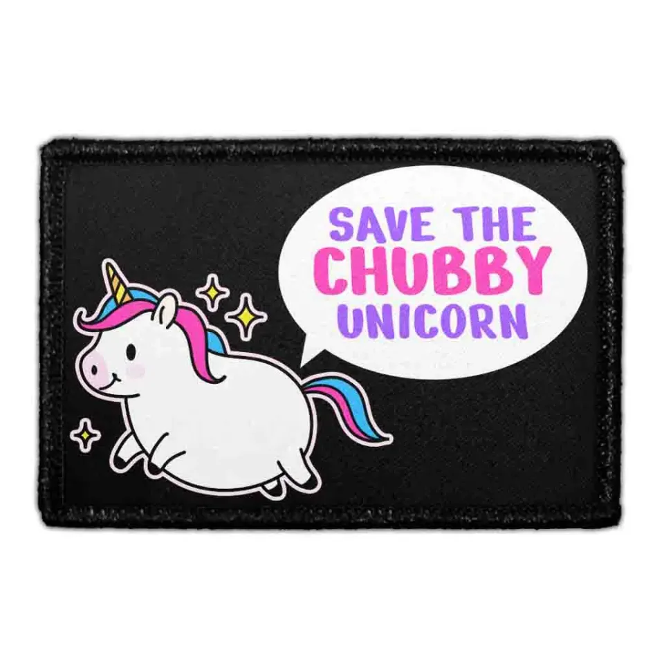 Pull Patch Save The Chubby Unicorn patch velcro