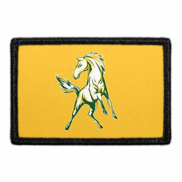 Pull Patch Horse gul patch hest 76x51 mm velcro