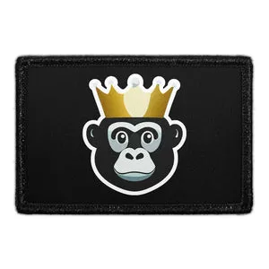 Pull Patch Gorilla With Crown patch velcro krone