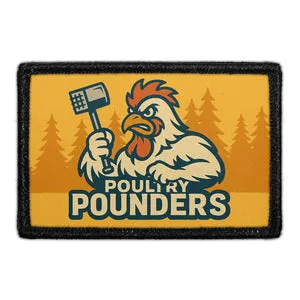 Pull Patch Poultry Pounders patch med velcro sjov