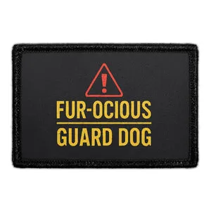 Pull Patch Fur-ocious Guard Dog patch med velcro vagthund