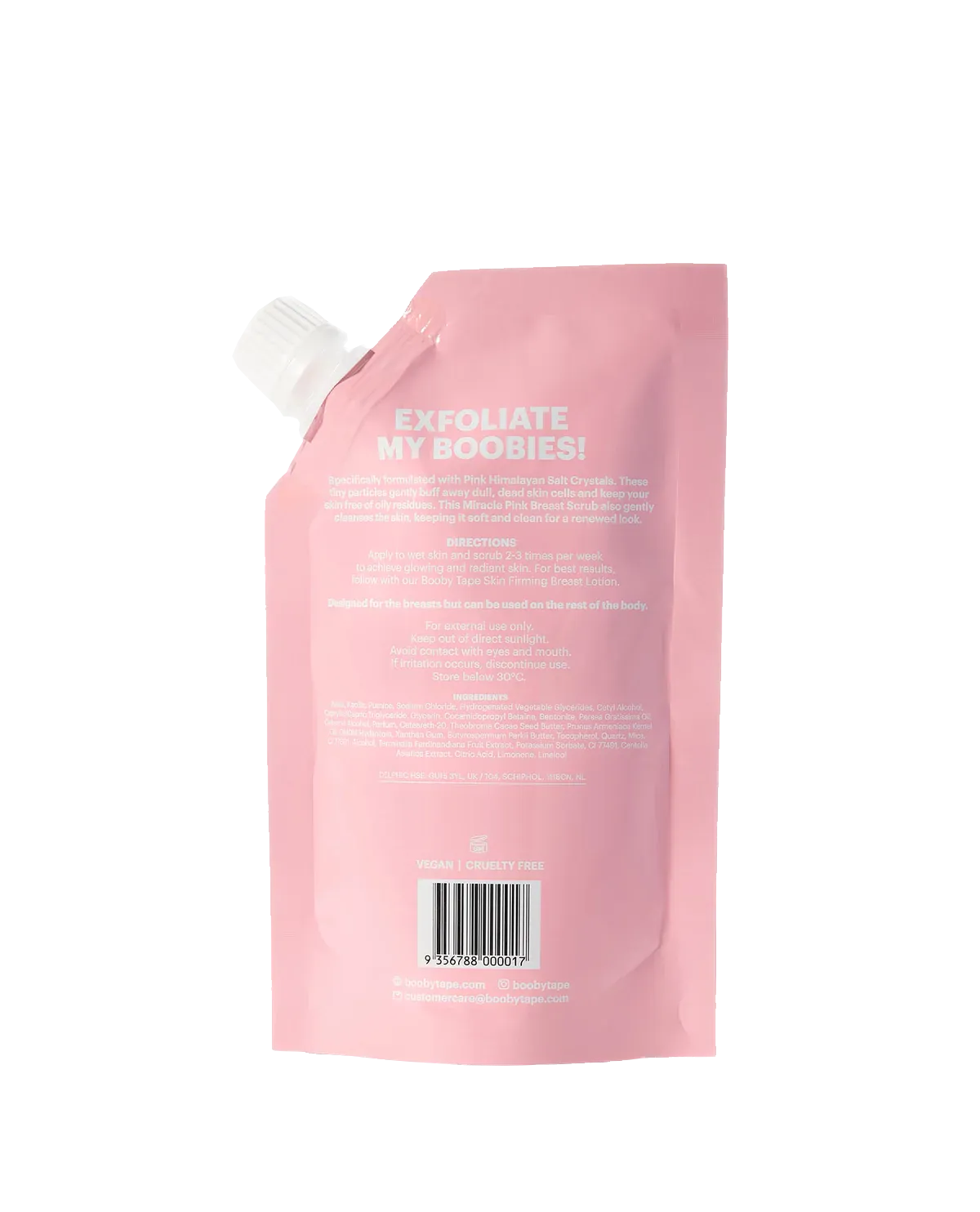 Booby Tape Miracle Pink brystscrub pink salt