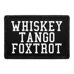 Pull Patch Whiskey Tango Foxtrot patch med velcro humor