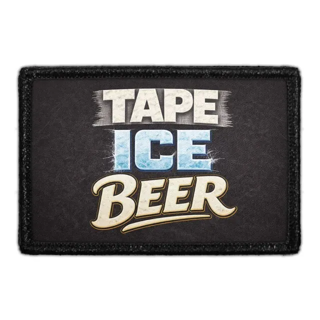 Pull Patch Tape Ice Beer patch med velcro – hockey