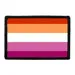 Pull Patch Lesbian Pride Flag patch med velcro 7,6x5 cm
