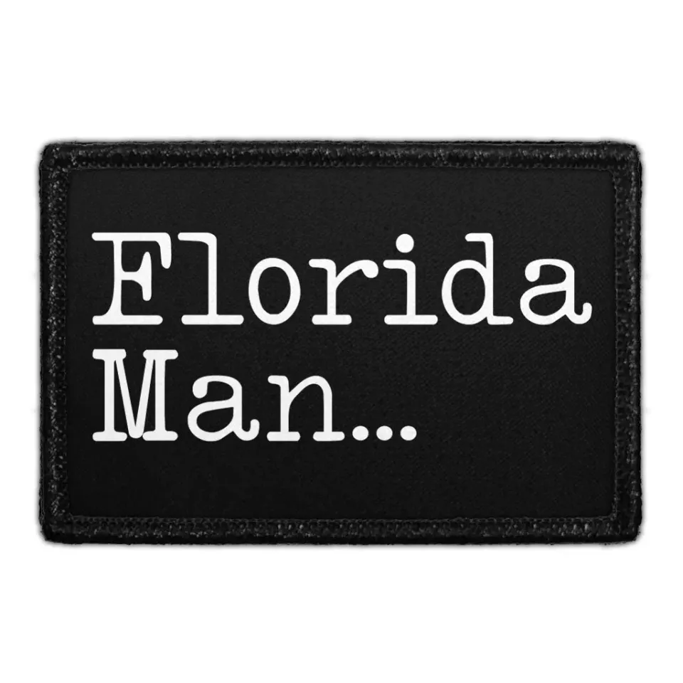 Pull Patch Florida Man patch med velcro
