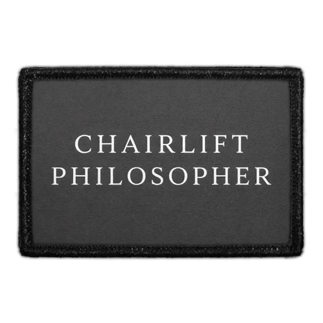 Pull Patch Chairlift Philosopher patch ski