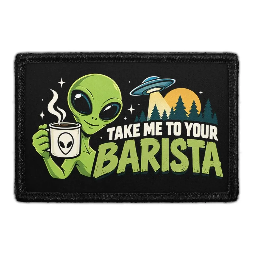 Pull Patch Take Me To Your Barista patch kaffe