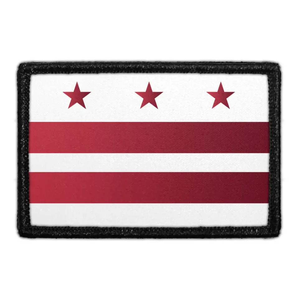 Pull Patch Washington D.C. City Flag patch farve
