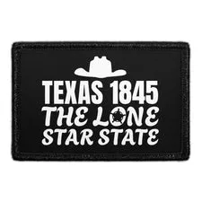 Pull Patch Texas 1845 The Lone Star State patch 3x2 velcro