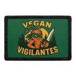 Pull Patch Vegan Vigilantes patch med velcro 76x51 mm