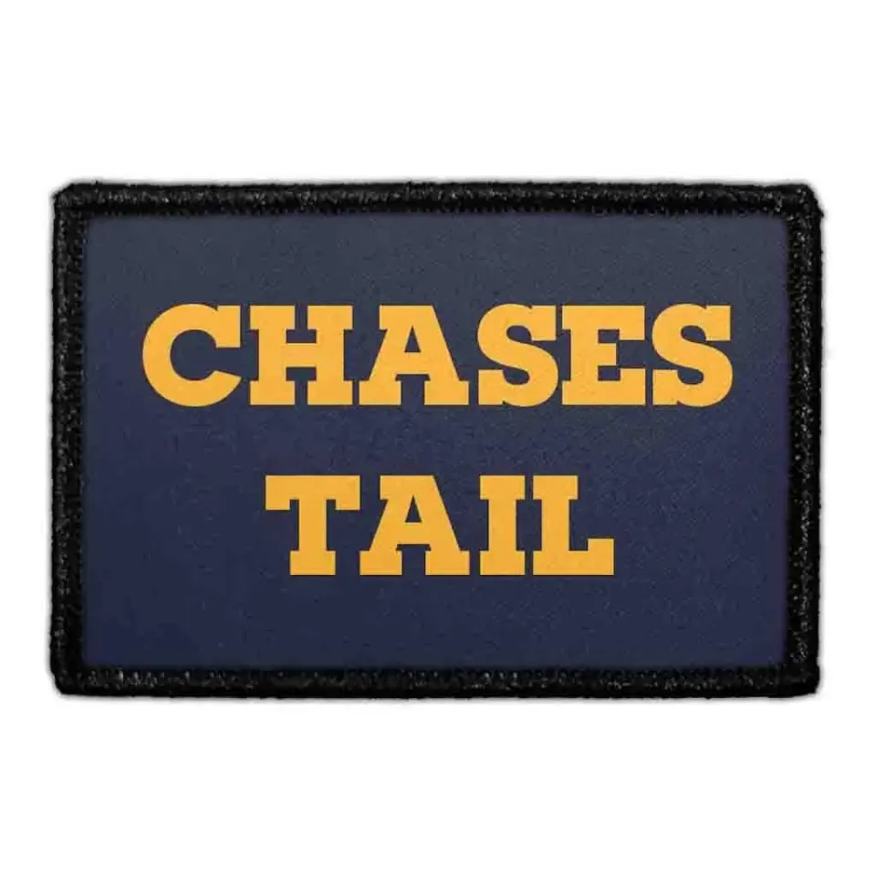 Pull Patch Chases Tail patch 3x2 hvalp