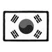 Pull Patch South Korea Flag patch sort-hvid velcro