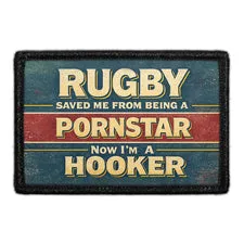 Pull Patch Rugby Save Me Hooker patch velcro sjov